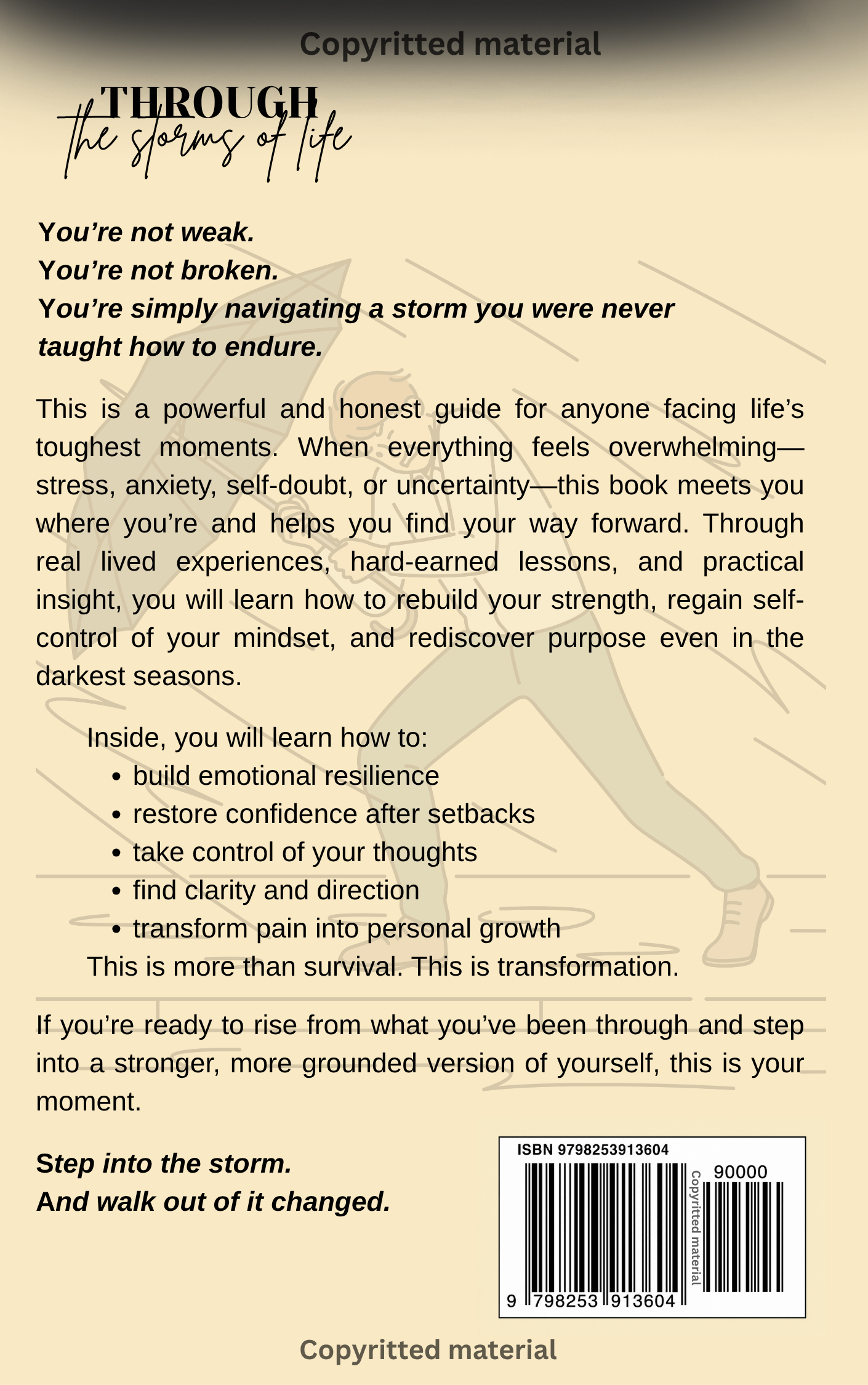 Through the Storms of Life back cover